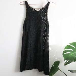 Free People Intimates Black Lace Dress